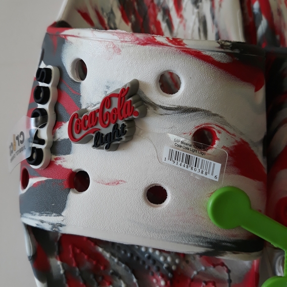 (New) Crocs Slides and Coca Cola Jibbitz Set (W10/M8) - Picture 4 of 5